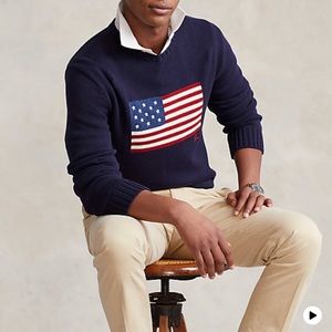 Ralph Lauren the iconic  flag sweater